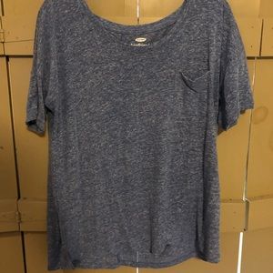 heathered blue boyfriend tee